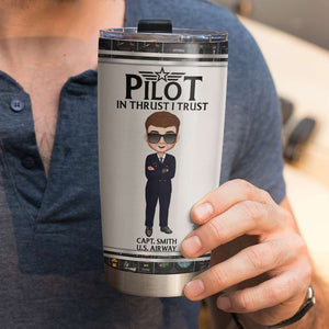 Pilot A Skilled One Can Keep It Up For Hours Personalized Tumbler - Tumbler Cup - GoDuckee