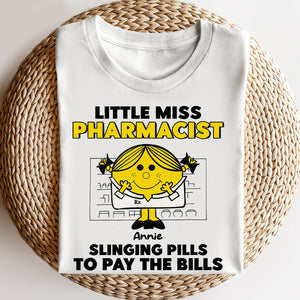 Slinging Pills To Pay The Bills, Personalized Pharmacist Shirt - Shirts - GoDuckee