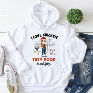 I Love Chicken, Personalized Shirt, Gift For Chicken Girl - Shirts - GoDuckee