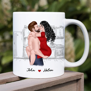 Unlike My Big Toe, Gift For Couple, Personalized Mug, Naughty Couple Mug, Anniversary Gift - Coffee Mug - GoDuckee