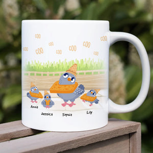 The Coo-coo-coolest Mom Ever, Gift For Mom, Personalized Mug, Pigeon Bird Mug, Mother's Day Gift - Coffee Mug - GoDuckee