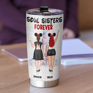 Friends Soul Sisters Forever, Personalized Tumbler, Gifts for Friends, Besties, BFFs - Tumbler Cup - GoDuckee