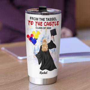 From The Tassel To The Castle - Personalized Tumbler Cup - Tumbler Cup - GoDuckee