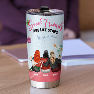 Good Friends Are Like Stars, Christmas Tumbler Gift For Besties - Tumbler Cup - GoDuckee
