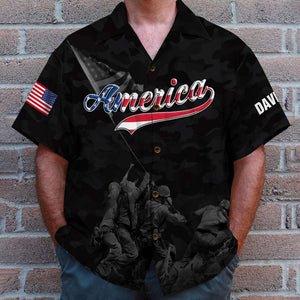 Military Live A Life Worth Their Sacrifice - Personalized Hawaiian Shirt, Aloha Shirt - Hawaiian Shirts - GoDuckee