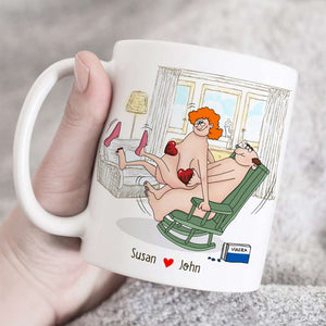 Personalized Naughty Couple Mug, You're Never Too Old For Sx - Coffee Mug - GoDuckee