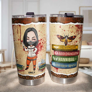 Thomas Harris Hannibal Lecter - Personalized Tumbler Cup - The Silence Of The Lambs - Tumbler Cup - GoDuckee