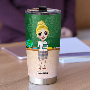 Just A Girl Who Loves Teaching - Personalized Tumbler Cup - Gift For Teacher - Tumbler Cup - GoDuckee