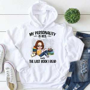 My Personality Is 85% The Last Book I Read - Personalized Shirts - Gift For Book Lovers - Shirts - GoDuckee