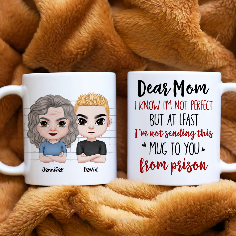 Dear Mom, Gift For Mom, Personalized Mug, Mom And Kid Mug, Mother's Day Gift - Coffee Mug - GoDuckee