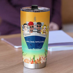 Personalized Cruising Tumbler Cup - If I'm Drunk It's My Cruising Friends Fault - Tumbler Cup - GoDuckee