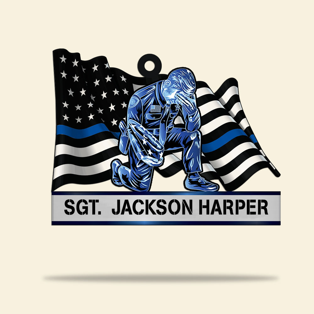 Police Honoring All Who Are Serving Or Passed Away - Personalized Christmas Ornament - Ornament - GoDuckee