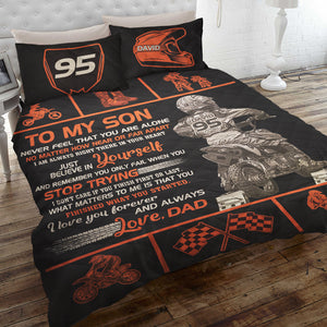 Motocross Personalized Quilt Bed Set - Quilts & Comforters - GoDuckee