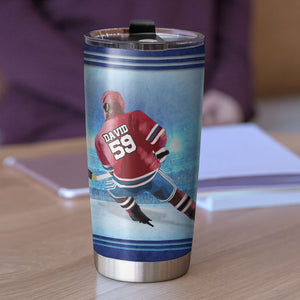 Personalized Hockey Player Tumbler - Hockey Player Definition - Tumbler Cup - GoDuckee