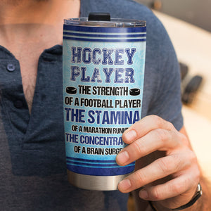 Personalized Hockey Player Tumbler - Hockey Player Definition - Tumbler Cup - GoDuckee