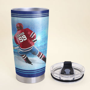 Personalized Hockey Player Tumbler - Hockey Player Definition - Tumbler Cup - GoDuckee