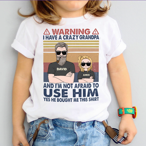 Personalized Gifts For Kids, Back To School with A Crazy Grandpa, Custom Youth Shirt - Shirts - GoDuckee