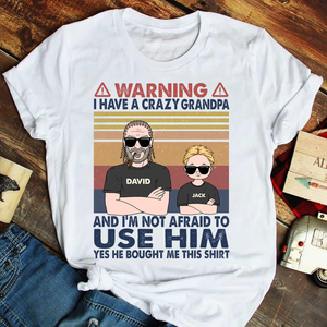 Personalized Gifts For Kids, Back To School with A Crazy Grandpa, Custom Youth Shirt - Shirts - GoDuckee