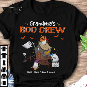 Personalized Scary Gifts For , Grandma's Boo Crew - Custom Grandkids Shirts - Shirts - GoDuckee