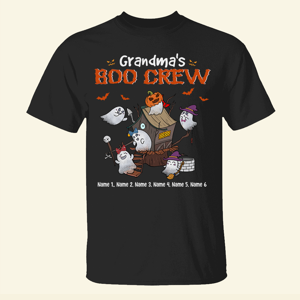 Personalized Scary Gifts For , Grandma's Boo Crew - Custom Grandkids Shirts - Shirts - GoDuckee