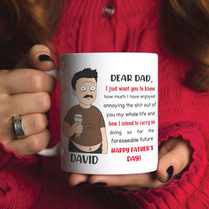 Dear Dad Happy Father's Day Personalized Mug Gift For Dad - Coffee Mug - GoDuckee