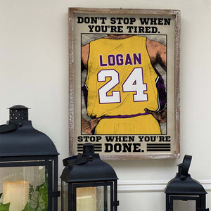 Don't Stop When You're Tired, Basketball Poster Canvas - Poster & Canvas - GoDuckee