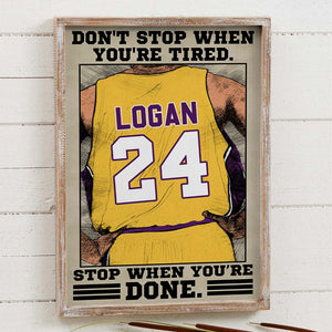 Don't Stop When You're Tired, Basketball Poster Canvas - Poster & Canvas - GoDuckee