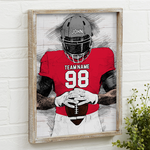 Football Player Canvas Poster - Poster & Canvas - GoDuckee