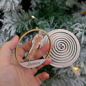 Personalized Cycling 3D Dual Spiral Ornament, Christmas Gift For Cycling Lovers - Ornament - GoDuckee