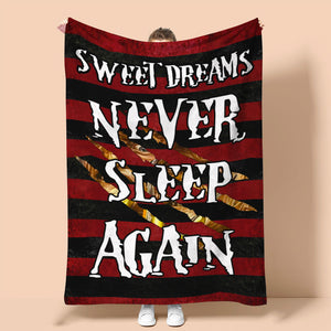 Sweet Dreams - Horror Blanket - Never Sleep Again - Freddy Krueger Sweater Pattern - Blanket - GoDuckee