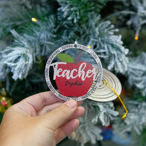 Encourage Inspiring Understanding - Teacher SORMHC - 3D Dual Spiral Ornament - Ornament - GoDuckee