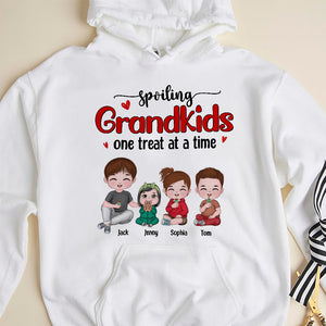 Personalized Grandma Shirt Spoiling Grandkids - One Treat At A Time, Gift From Grandkids - Shirts - GoDuckee