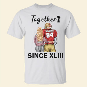 Personalized Football Couple Shirt, Gift For Couple - Shirts - GoDuckee
