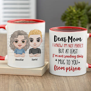 Dear Mom, Gift For Mom, Personalized Mug, Mom And Kid Mug, Mother's Day Gift - Coffee Mug - GoDuckee