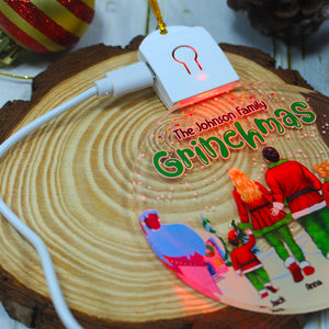 Personalized Grinchmas Family Ornament, Christmas Tree Decor - Ornament - GoDuckee