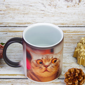 Funny Cat Custom Photo Magic Mug - Gift for Cat Lovers - Magic Mug - GoDuckee