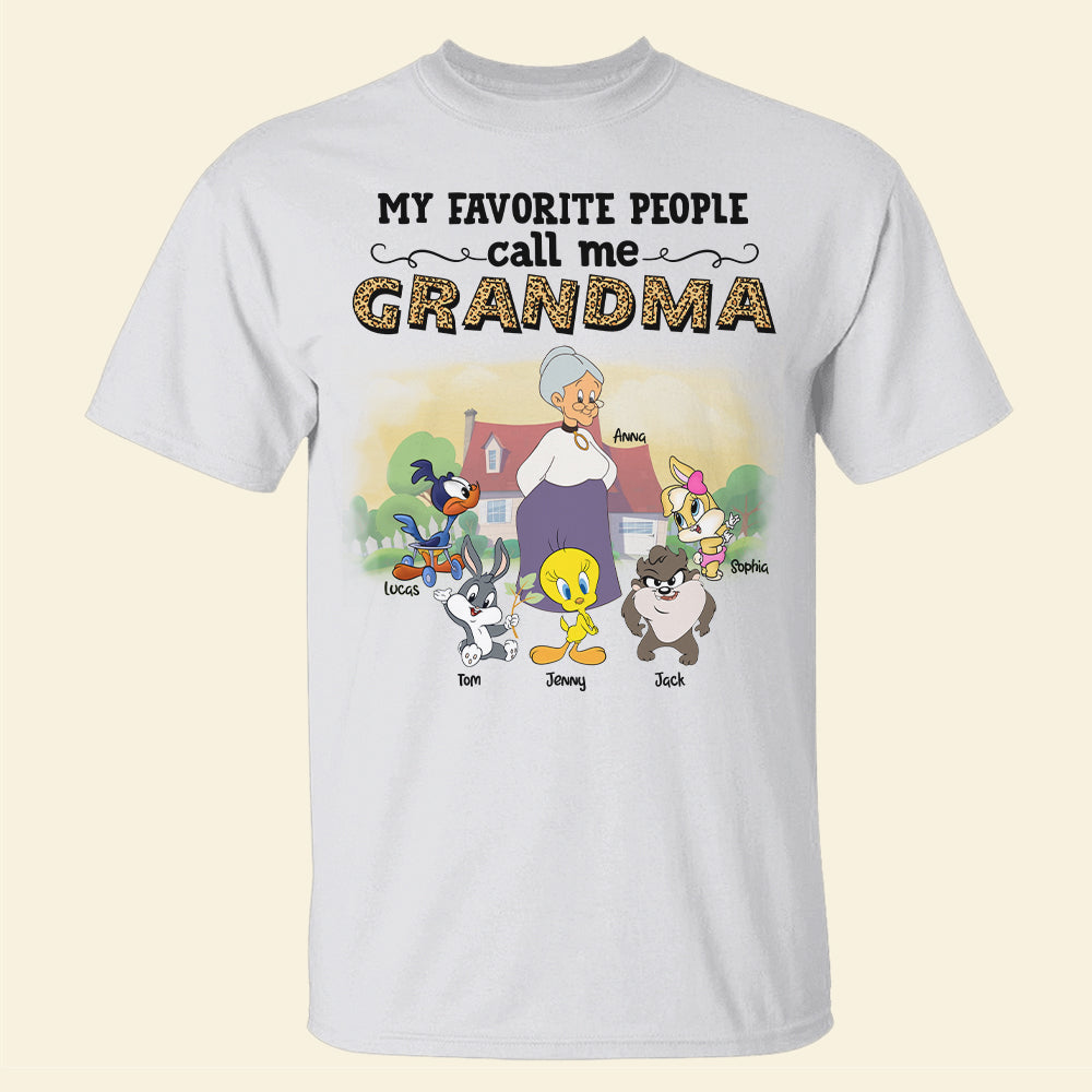 My Favorite People Call Me Grandma Personalized Grandma Shirt, Gift For Family - Shirts - GoDuckee