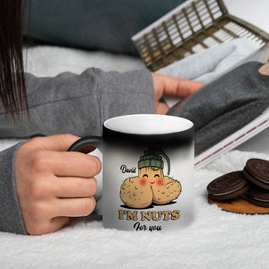I'm Nuts For You Personalized Couple Magic Mug Gift For Couple - Magic Mug - GoDuckee
