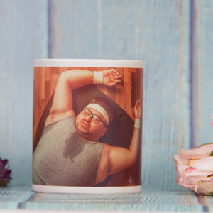 Funny Man Custom Photo Magic Mug, Gift For Him - Magic Mug - GoDuckee