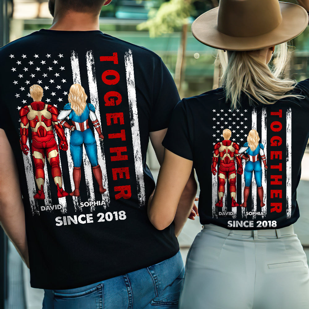 Super Couple, Together Since Personalized Shirt - Gift For Couple - Shirts - GoDuckee