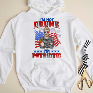 We're Not Drunk We're Patriotic Personalized Veteran 4th of july Shirt Gift For Loved Ones - Shirts - GoDuckee