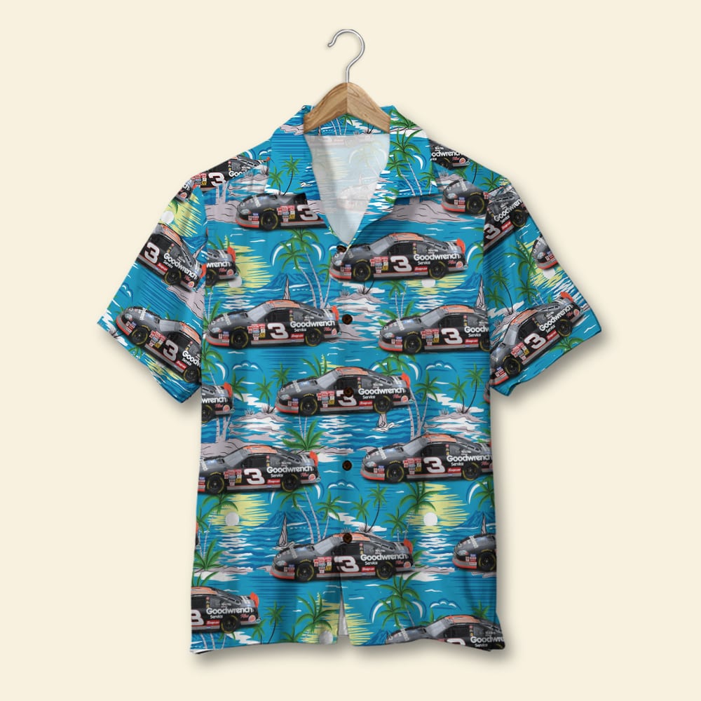 Custom Racing Photo Hawaiian Shirt, Beach Pattern, Summer Gift 1 - Hawaiian Shirts - GoDuckee