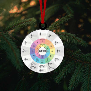 Major Keys & Minor Keys - Personalized Christmas Ornament - Gift for Guitar Lovers - Ornament - GoDuckee