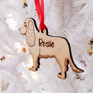 Cocker Spaniel Personalized Christmas Dog Wood Ornament 01pjxx240822-18 - Ornament - GoDuckee