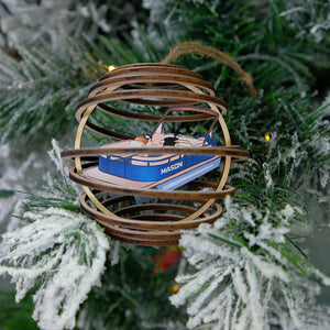 Personalized Pontoon 3D Dual Spiral Ornament, Christmas Gift For Pontoon Lovers - Ornament - GoDuckee