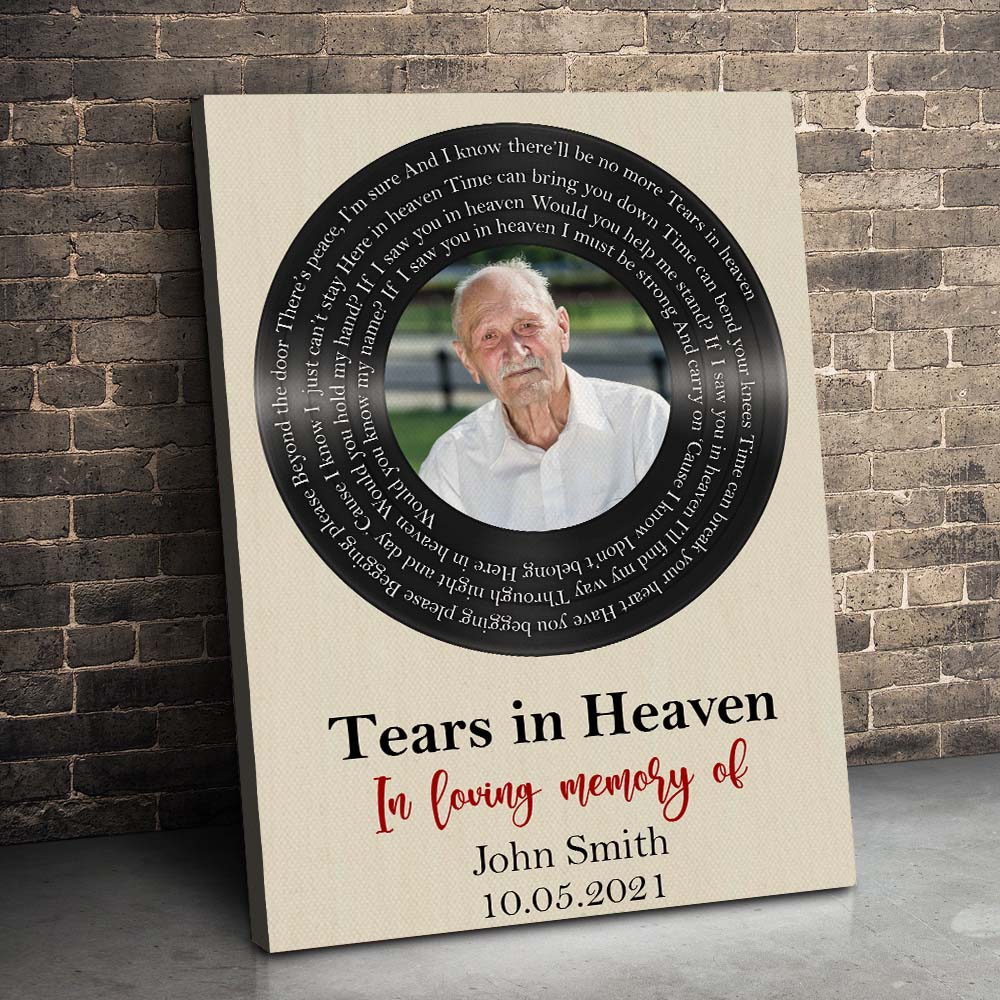 Tears In Heaven In Loving Memory, Canvas Poster Gift - Poster & Canvas - GoDuckee