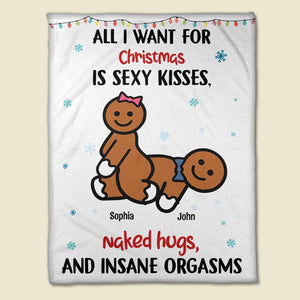 If It's Dirty Kinky Naughty Personalized Christmas Couple Blanket, Christmas Gift - Blanket - GoDuckee