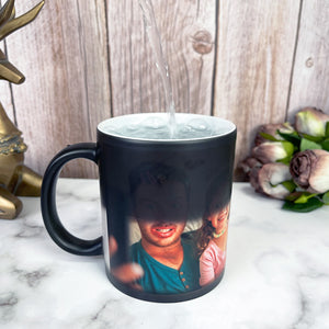 Funny Dad and Daughter Custom Photo Magic Mug Gift For Family - Magic Mug - GoDuckee