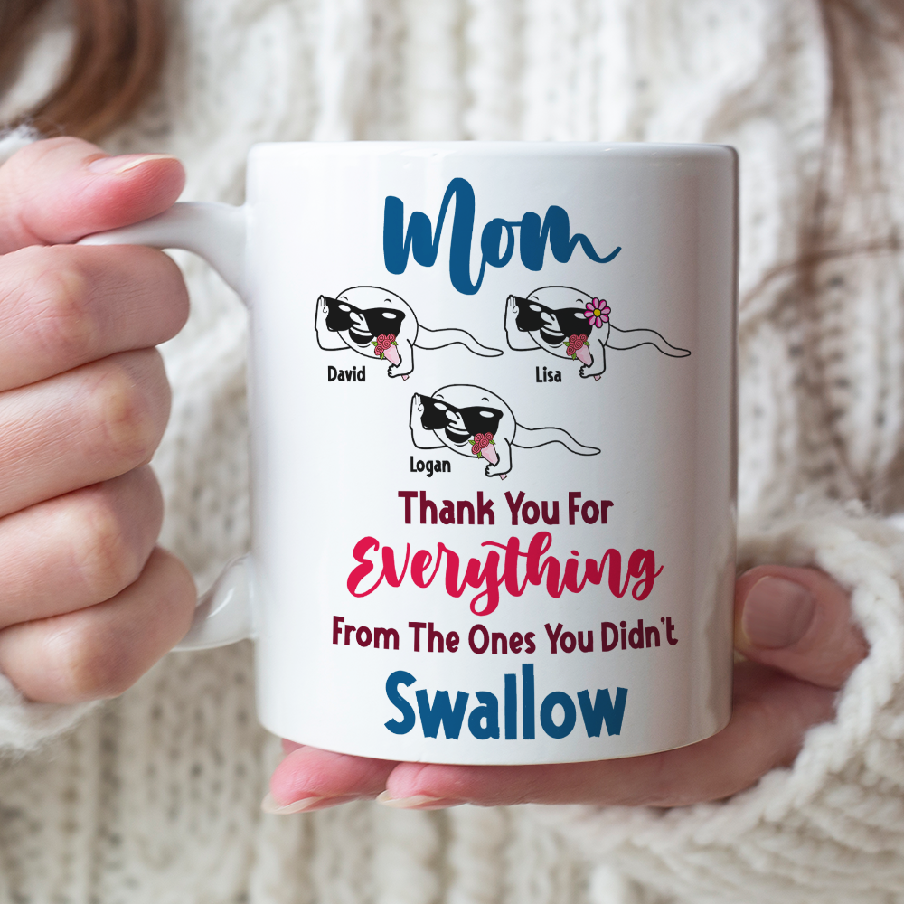 Mom Thank You For Everything Personalized Mug, Gift For Mother - Coffee Mug - GoDuckee