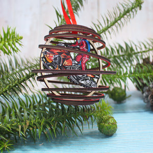 Personalized Snowmobile 3D Dual Spiral Ornament, Christmas Gift - Ornament - GoDuckee